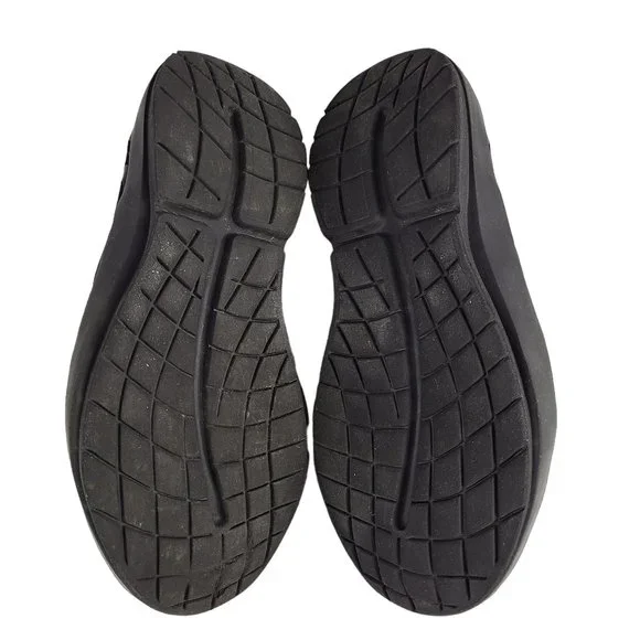 OOFOS Men's OOmg Fibre Low Shoe 12 EU 45 Black Stretch Recovery Comfort Washable - Picture 8 of 8